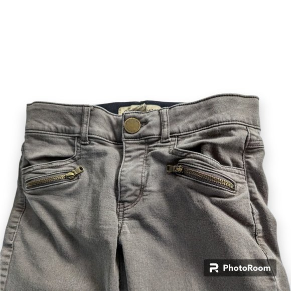 Democracy 2 Ab Technology Stretch Ankle Jeans Moonrock Beige Brown sz 2 - Picture 3 of 9